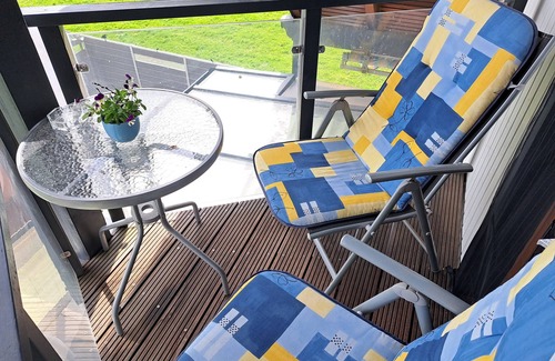 Herbstein Apartamento | Pension Andrea: Ferienwohnung 2 con balcón y Wi-Fi