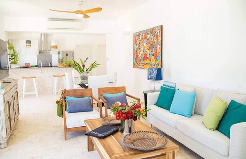 Las Terrenas Apartamento | Penthouse in erster Meereslinie: Strand von Coson