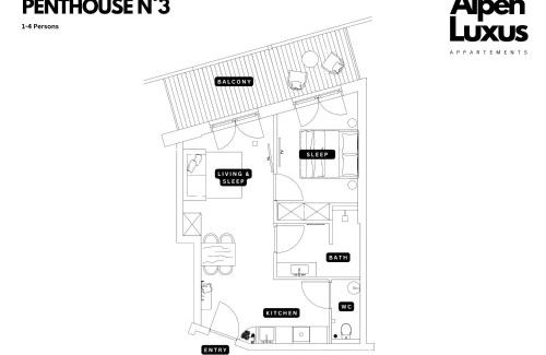 Kramsach Apartamento | PENTHOUSE N`3 - Stylish Apartment with Rooftop Whirlpool Access in Tyrol, presented by AlpenLuxus