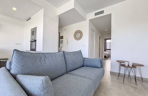 Mar de Cristal Apartamento | Ático con azotea y vistas a la piscina