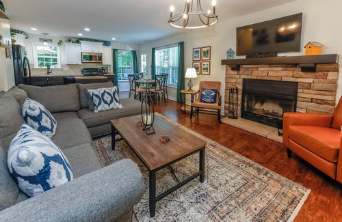 Lake Lure Cabaña | Perch and Pine Cottage sleeps 6, lake access firepit