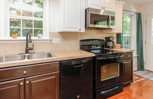 Lake Lure Cabaña | Perch and Pine Cottage sleeps 6, lake access firepit