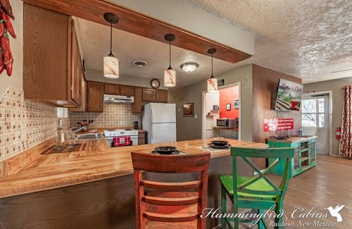 Ruidoso Casa | 'Permit to relax Granted!' with License to Chill with hot tub and detached Game Room.