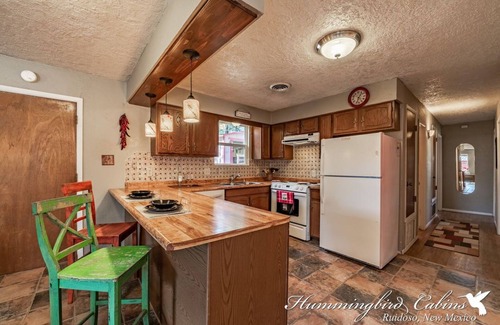 Ruidoso Casa | 'Permit to relax Granted!' with License to Chill with hot tub and detached Game Room.