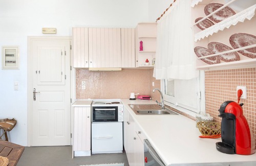 Sikinos Apartamento | Apartamento "Antiparos" que admite mascotas, con vistas al mar y Wi-Fi