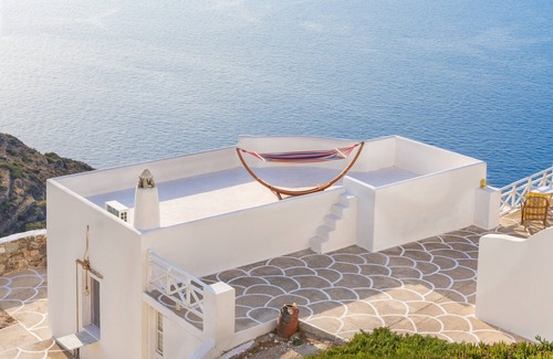 Sikinos Apartamento | Apartamento "Milos" con vistas al mar Wi-Fi que admite mascotas