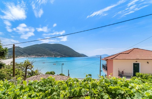 Vassiliki Apartamento | Apartamento que admite mascotas Villa Captain Fotis 2 con vistas al mar y balcón