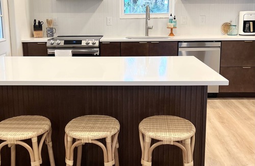 St. Augustine Beach Casa | Pet friendly beach house w/private backyard & outdoor shower- steps from beach
