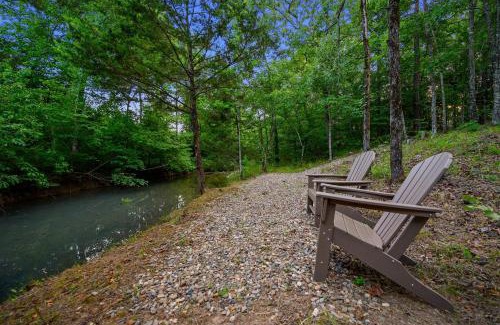 Pickens Casa | Pet friendly family cabin with firepit creek outdoor kitchen playset & more