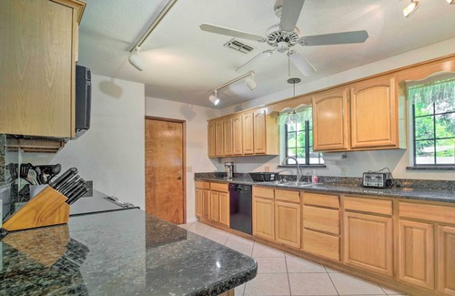Crystal River Casa | Pet-Friendly Inglis Retreat w/ Lake + Dock!