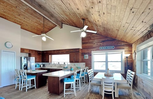 Vilano Beach Casa | Pet Friendly Oceanfront Beach House with Private Beach Access