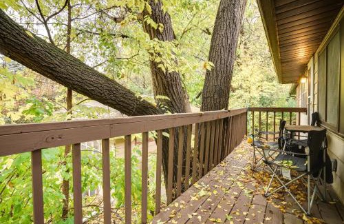 Highland Casa | Pet-Friendly St Paul Home Fireplace and Office Area