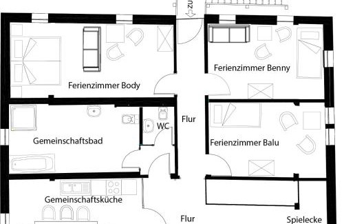 Seifhennersdorf Casa | Pferdehof am Burgsberg, Ferienzimmer, Monteurzimmer