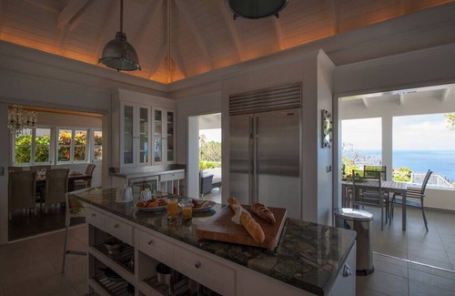 Colombier Casa | Pintoresca villa caribeña Belle Bague con piscina.