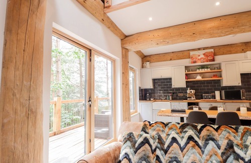Grantown-on-Spey Cabaña | PINE MARTEN LODGE, pet friendly, with hot tub in Nethy Bridge