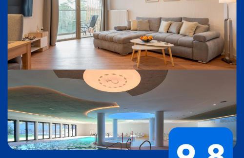 Pobierowo Apartamento | PINEA SKY PREMIUM apartament z widokiem na morze ze SPA i basenem przy plaży Pobierowo