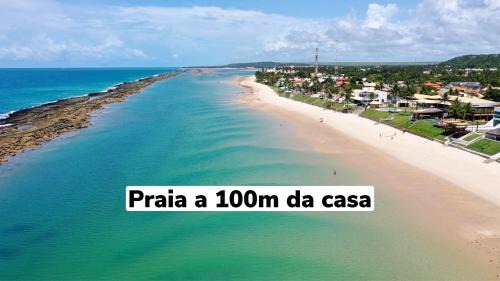 Barra Mar Casa | Piscina/Churrasqueira/100m BeiraMar/3Qrts com AR