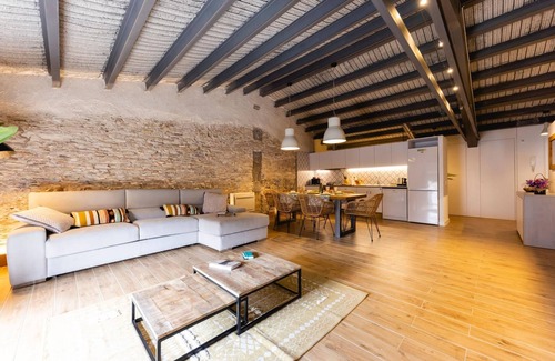 Centro histórico Apartamento | Plaça del Vi Ático - Apartamento en Girona | Bravissimo
