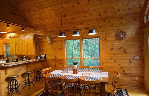 Ferguson Cabina | Nature’s Nest: Cozy 3BR Lodge Near Hiking, Fishing & Zip Lines in NC Foothills