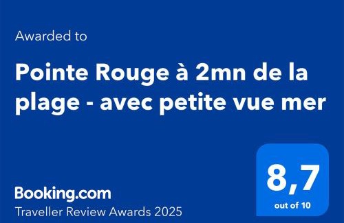 8th Arrondissement Apartamento | Pointe Rouge à 2mn de la plage - avec petite vue mer