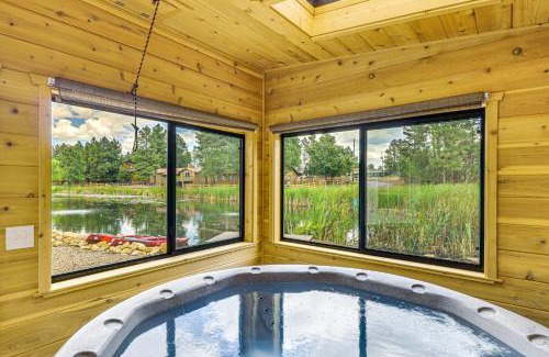 Pinetop-Lakeside Casa | Pond Access and Private Dock Lakeside Cabin