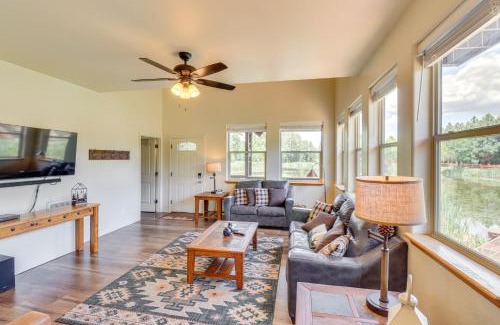 Pinetop-Lakeside Casa | Pond Access and Private Dock Lakeside Cabin