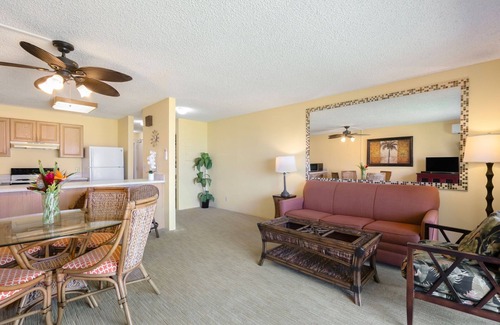 Kapaa Condominio | Pono Kai F207 Oceanview AC, POOL, JACUZZI, BBQ, TENNIS