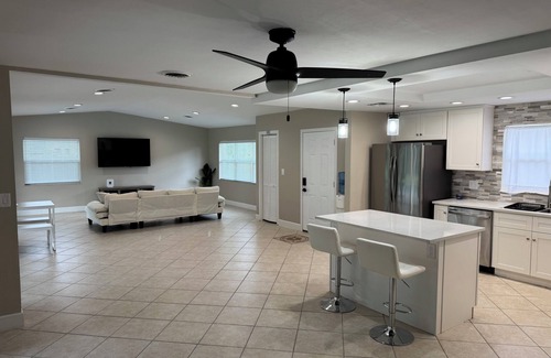 North Fort Myers Casa | 3 bed 2 bath pool home with 2 car garage and water access