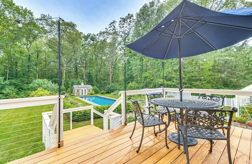 Stevenson Casa | Pool, Gardens & Hot Tub: Luxe Sandy Hook Home!