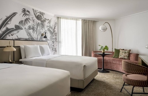 Hunt Club Hotel | Pool View Room Two Queen Room at PGA National Resort - Outdoor Fun!