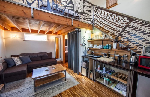 Mississippi District Cabaña | Portland's LemonDoor Micro-Loft surrounded by lush gardens in fun, close-in area