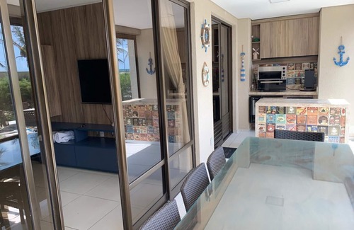 Loteamento Parque das Fontes Apartamento | Porto das Dunas Apartment GROUND FLOOR 4 SUITES -Pé on the aria- 8 people