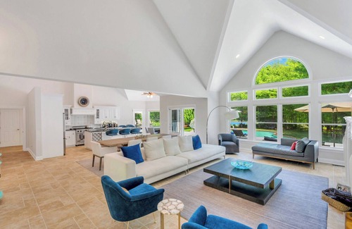 East Hampton Casa | Postmodern 4,000 Square-Foot Retreat on Four Acres, Expansive Outdoor...