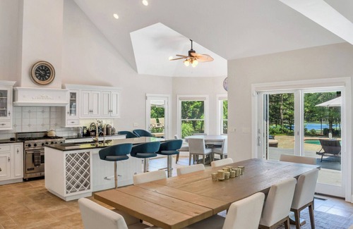 East Hampton Casa | Postmodern 4,000 Square-Foot Retreat on Four Acres, Expansive Outdoor...
