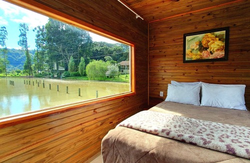 Urubici Casa | Pousada Mato Verde - Chalé Amarelo - Vista Lago