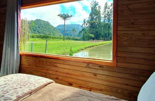 Urubici Casa | Pousada Mato Verde - Chalé Amarelo - Vista Lago