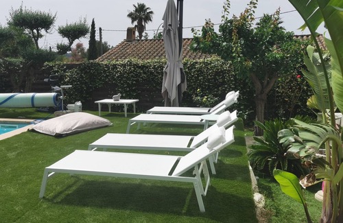 Tamaris Casa | PRETTY AIR-CONDITIONED HOUSE WITH SEA VIEW, GARDEN, SWIMMING POOL, BETWEEN SABLETTES AND TAMARISKS