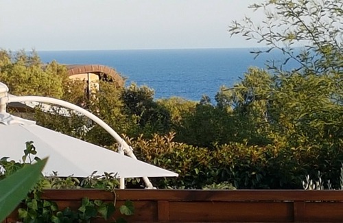 Theoule-sur-Mer Villa | Bonita casa con jardín, vistas al mar, en residencia con piscina