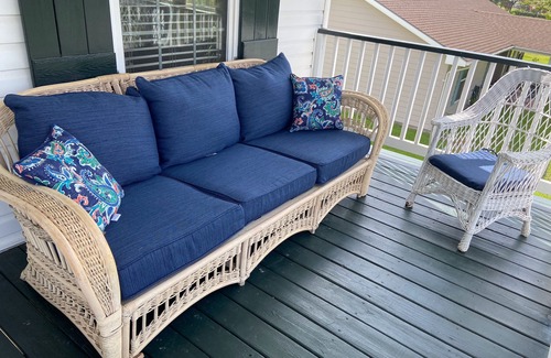 Waveland Casa | Pretty raised three bedroom beach home awaits you! A short 3 min. walk to beach!