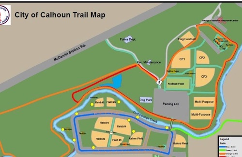 Calhoun Cama Y Desayuno | Privacy Galore!12 bedrooms near creek and walking trail