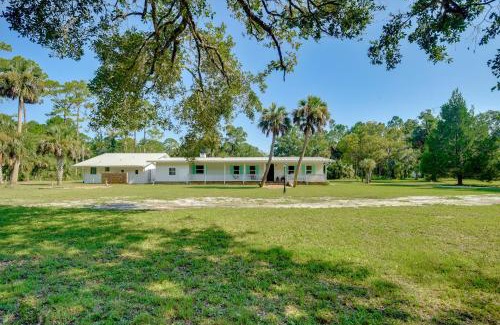Bunnell Casa | Private 3-Acre Retreat with Game Room in Bunnell!