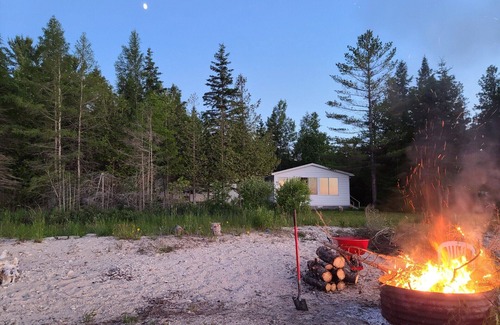 Carp Lake Cabaña | Private and secluded lakefront 15 Minutes From Mackinaw City