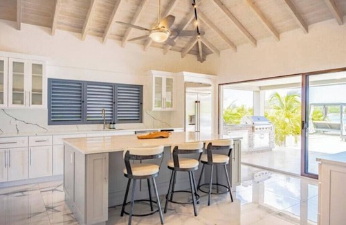 Jolly Harbour Casa | Private beachfront home w/ 4-bd, stunning sunset views, and perfect for family!