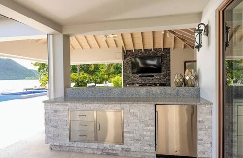 Jolly Harbour Casa | Private beachfront home w/ 4-bd, stunning sunset views, and perfect for family!