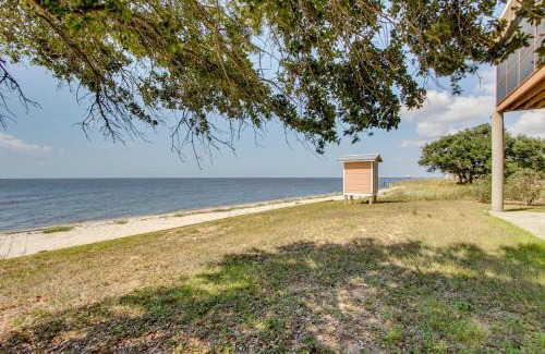 Ocean Springs Casa | Private Beach and Views! Stilted Ocean Springs Home