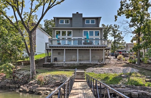 Lake Ozark Casa | Private Boat Dock and Deck Lakefront Home!