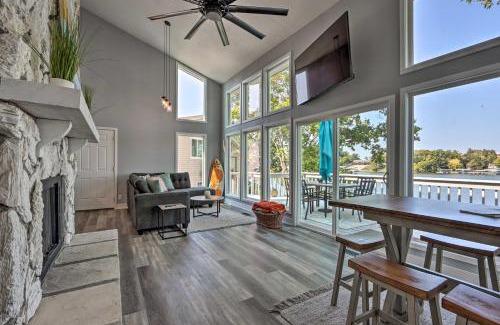 Lake Ozark Casa | Private Boat Dock and Deck Lakefront Home!