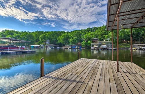 Osage Beach Casa | Private Boat Dock Lakefront Eldon Home!