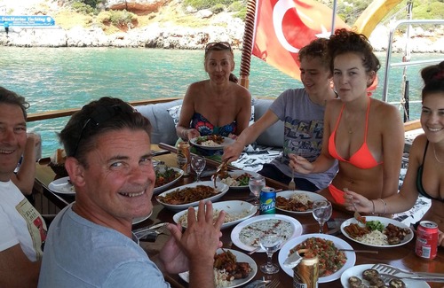 Kas Alquiler De Eote | Crucero privado con tripulación azul en Kas-Kekova