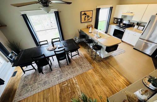 East Jordan Casa | Private DOCK & Beach on Lake Charlevoix / Pontoon Rental / GolfCart / RV Parking